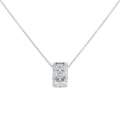 [Rose Jewelrys]PARENTESI NECKLACE SILVER DIAMOND