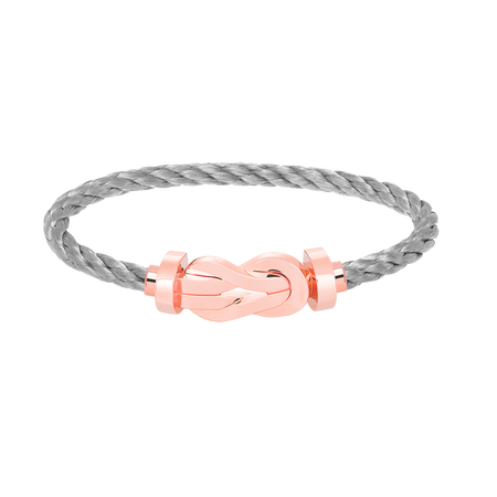 [🌹Rose💎]CHANCE LARGE 8 FIGURE BUCKLE NO DIAMOND BRACELET ROSE GOLD