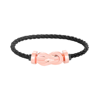 [Rose Jewelrys]CHANCE LARGE 8 FIGURE BUCKLE NO DIAMOND BRACELET ROSE GOLD