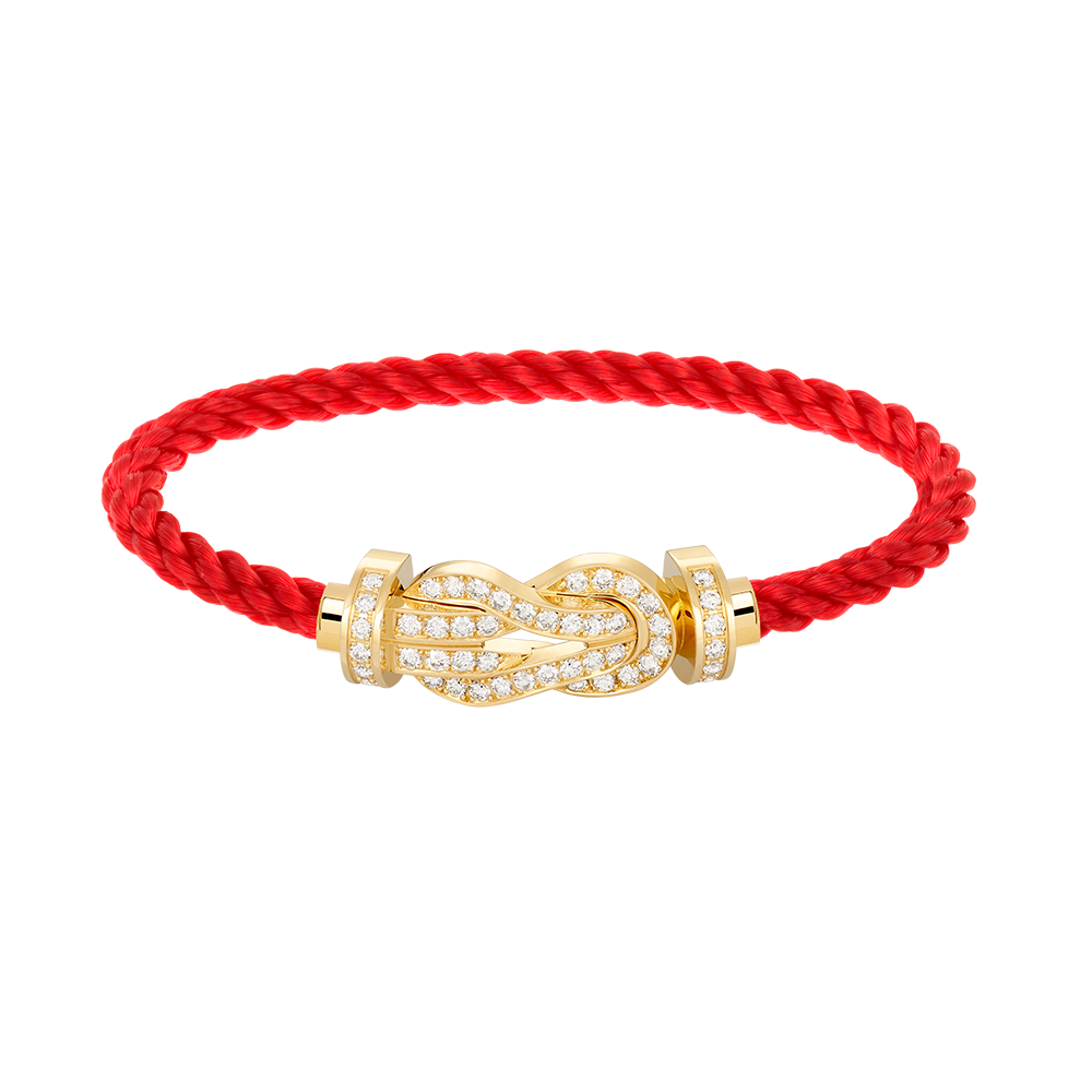 [🌹Rose💎]CHANCE LARGE 8 FIGURE BUCKLE FULLDIAMOND BRACELET GOLD