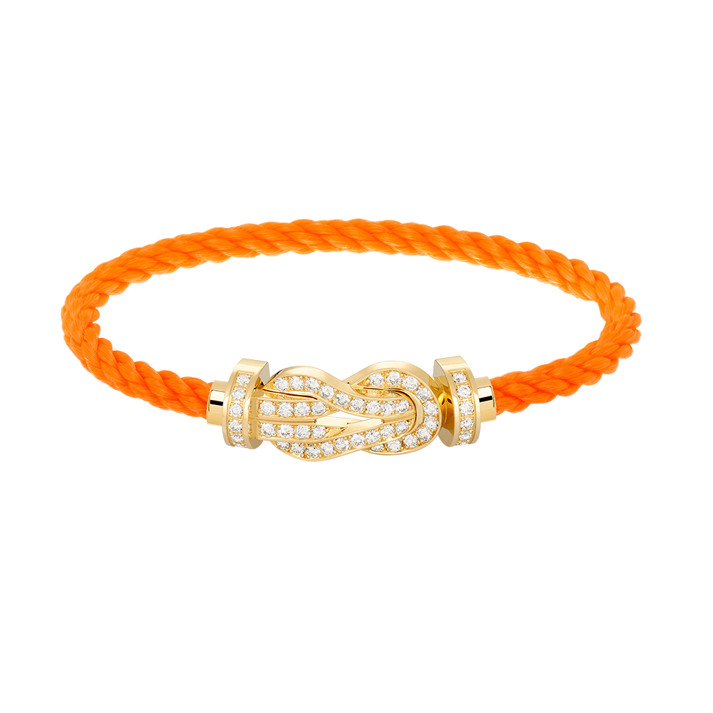 [Rose Jewelrys]CHANCE LARGE 8 FIGURE BUCKLE FULLDIAMOND BRACELET GOLD