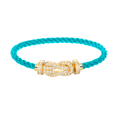 [Rose Jewelrys]CHANCE LARGE 8 FIGURE BUCKLE FULLDIAMOND BRACELET GOLD