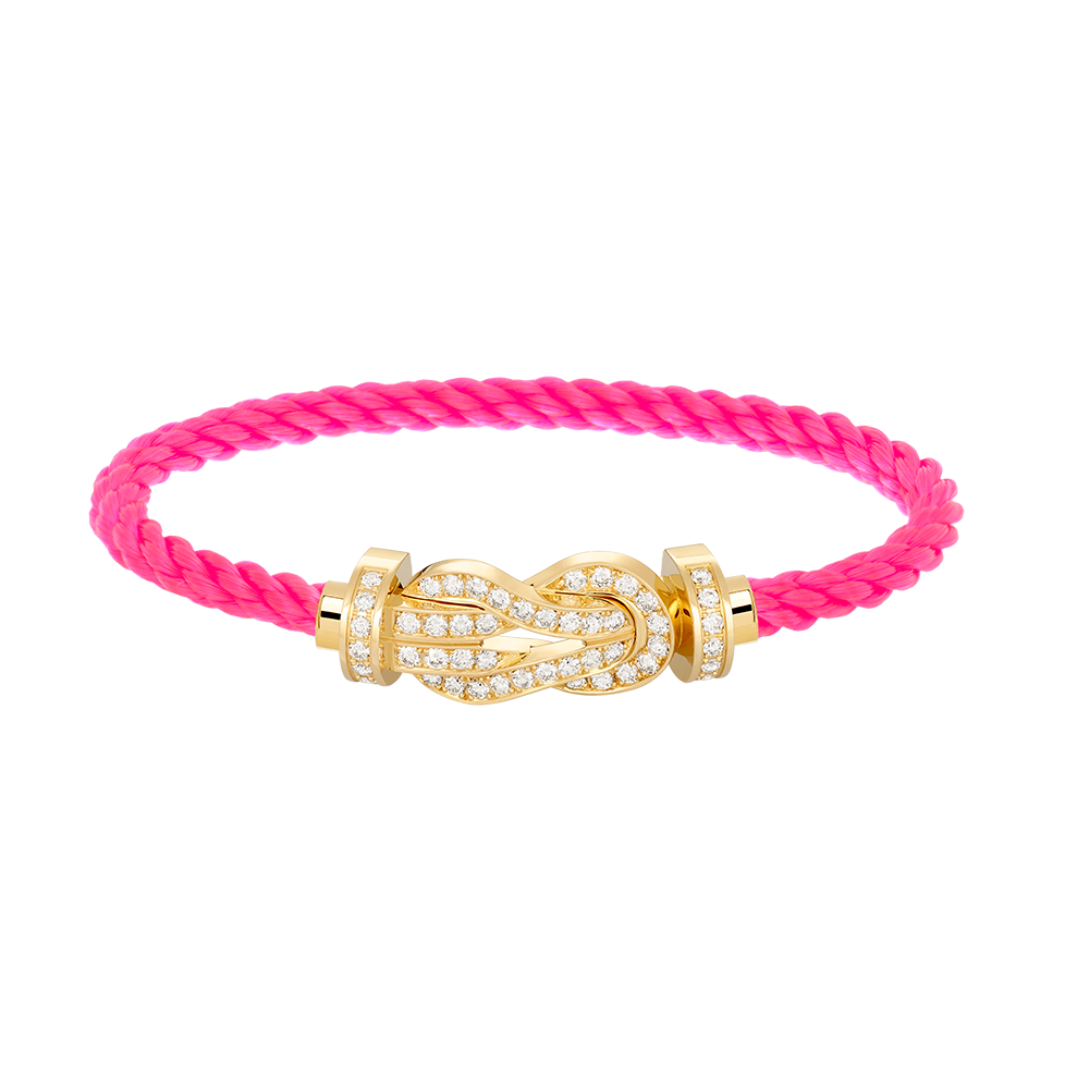 [Rose Jewelrys]CHANCE LARGE 8 FIGURE BUCKLE FULLDIAMOND BRACELET GOLD