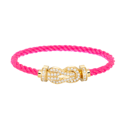[Rose Jewelrys]CHANCE LARGE 8 FIGURE BUCKLE FULLDIAMOND BRACELET GOLD
