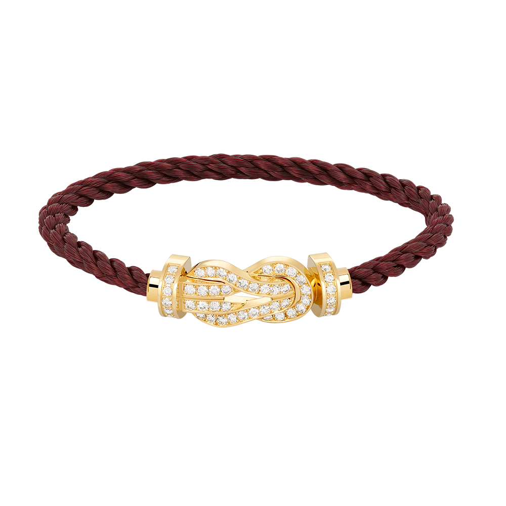 [Rose Jewelrys]CHANCE LARGE 8 FIGURE BUCKLE FULLDIAMOND BRACELET GOLD