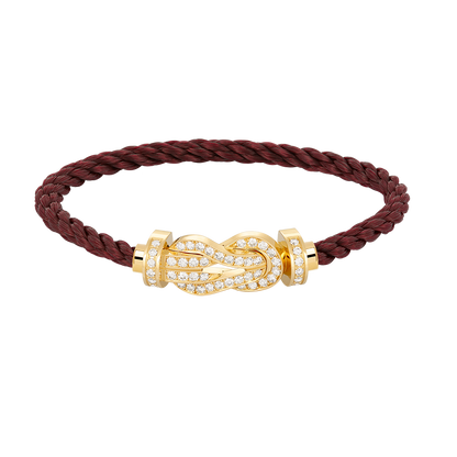 [Rose Jewelrys]CHANCE LARGE 8 FIGURE BUCKLE FULLDIAMOND BRACELET GOLD