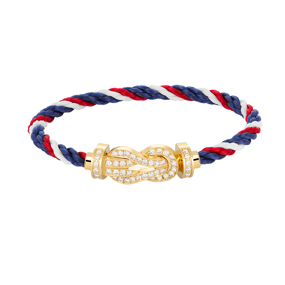 [Rose Jewelrys]CHANCE LARGE 8 FIGURE BUCKLE FULLDIAMOND BRACELET GOLD