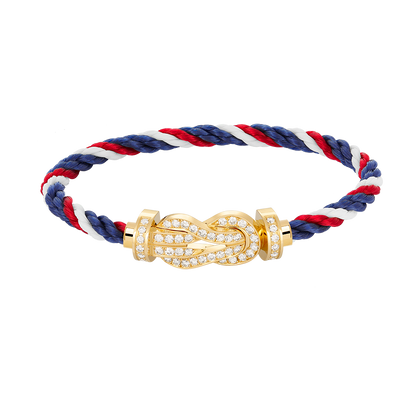 [Rose Jewelrys]CHANCE LARGE 8 FIGURE BUCKLE FULLDIAMOND BRACELET GOLD