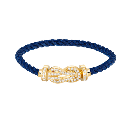 [Rose Jewelrys]CHANCE LARGE 8 FIGURE BUCKLE FULLDIAMOND BRACELET GOLD