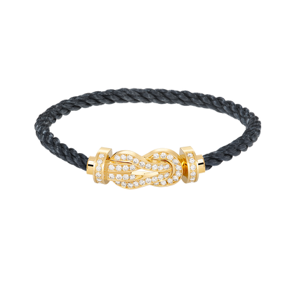[Rose Jewelrys]CHANCE LARGE 8 FIGURE BUCKLE FULLDIAMOND BRACELET GOLD