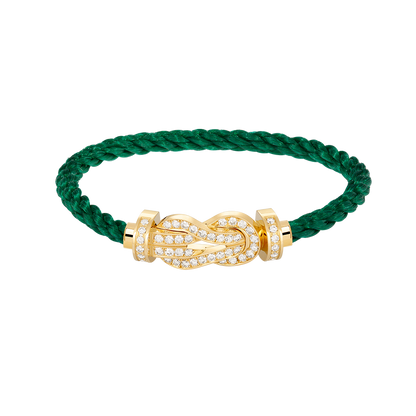 [Rose Jewelrys]CHANCE LARGE 8 FIGURE BUCKLE FULLDIAMOND BRACELET GOLD