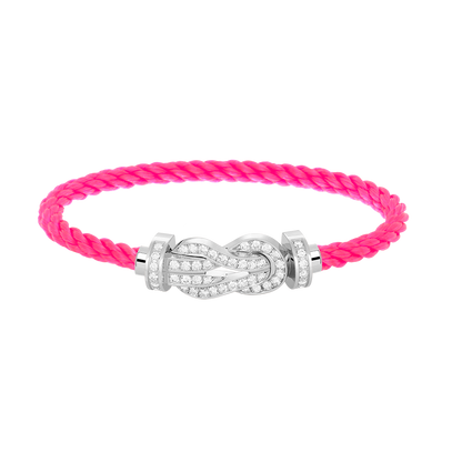 [Rose Jewelrys]CHANCE LARGE 8 FIGURE BUCKLE FULL DIAMOND BRACELET SILVER