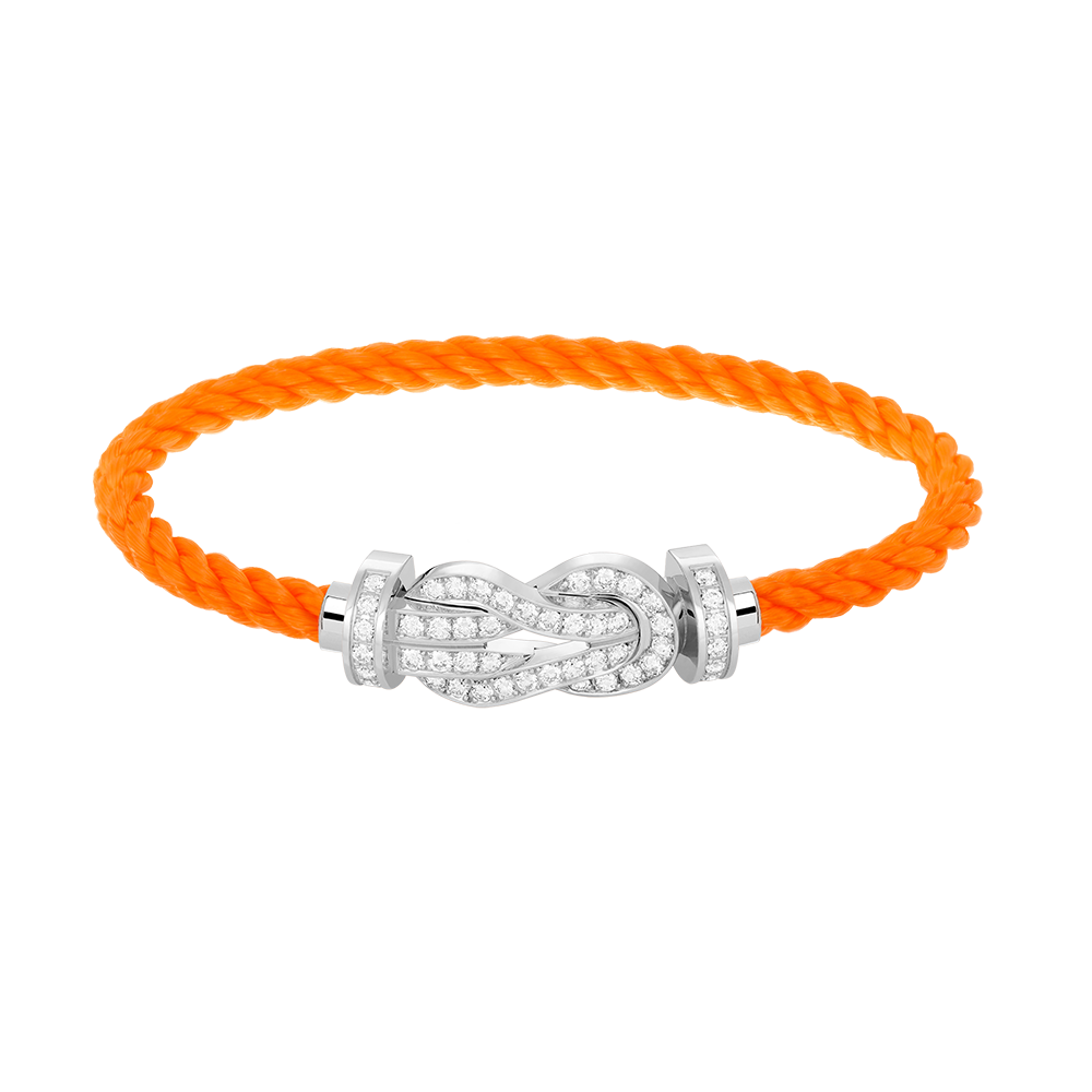 [Rose Jewelrys]CHANCE LARGE 8 FIGURE BUCKLE FULL DIAMOND BRACELET SILVER