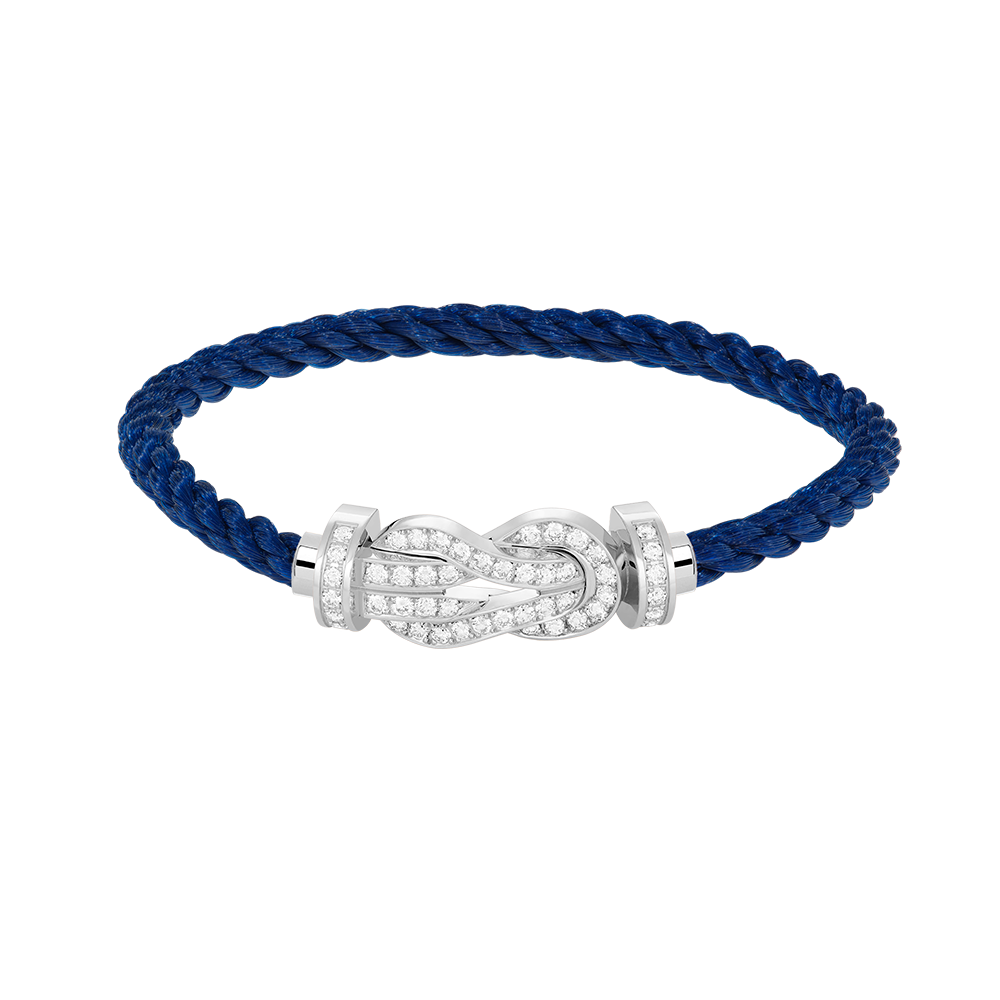 [Rose Jewelrys]CHANCE LARGE 8 FIGURE BUCKLE FULL DIAMOND BRACELET SILVER