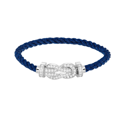 [Rose Jewelrys]CHANCE LARGE 8 FIGURE BUCKLE FULL DIAMOND BRACELET SILVER