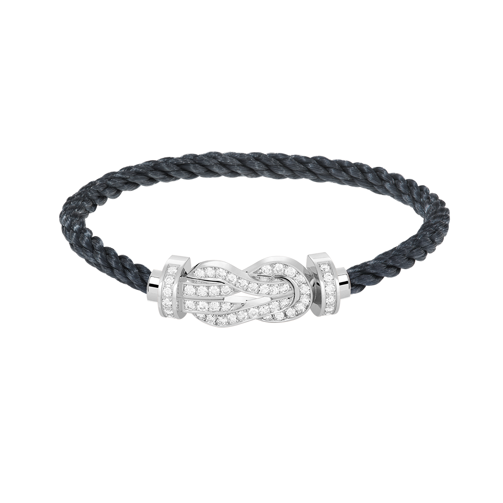 [Rose Jewelrys]CHANCE LARGE 8 FIGURE BUCKLE FULL DIAMOND BRACELET SILVER