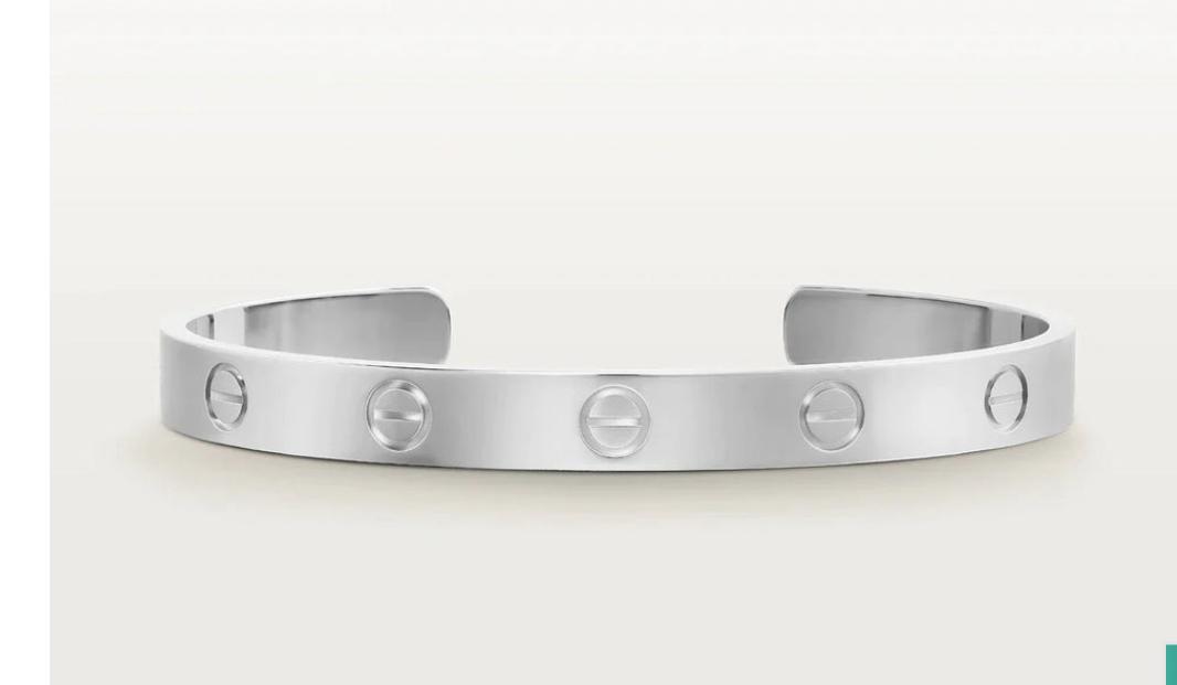 []LOVE BRACELET 6.1MM OPEN CUFF