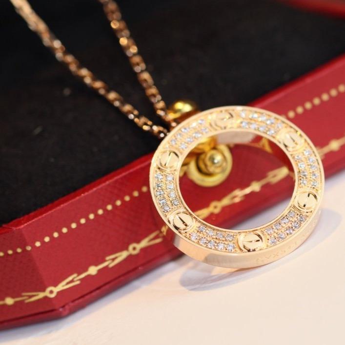 [Rose Jewelrys]LOVE NECKLACE ADJUSTABLE ROSE GOLD