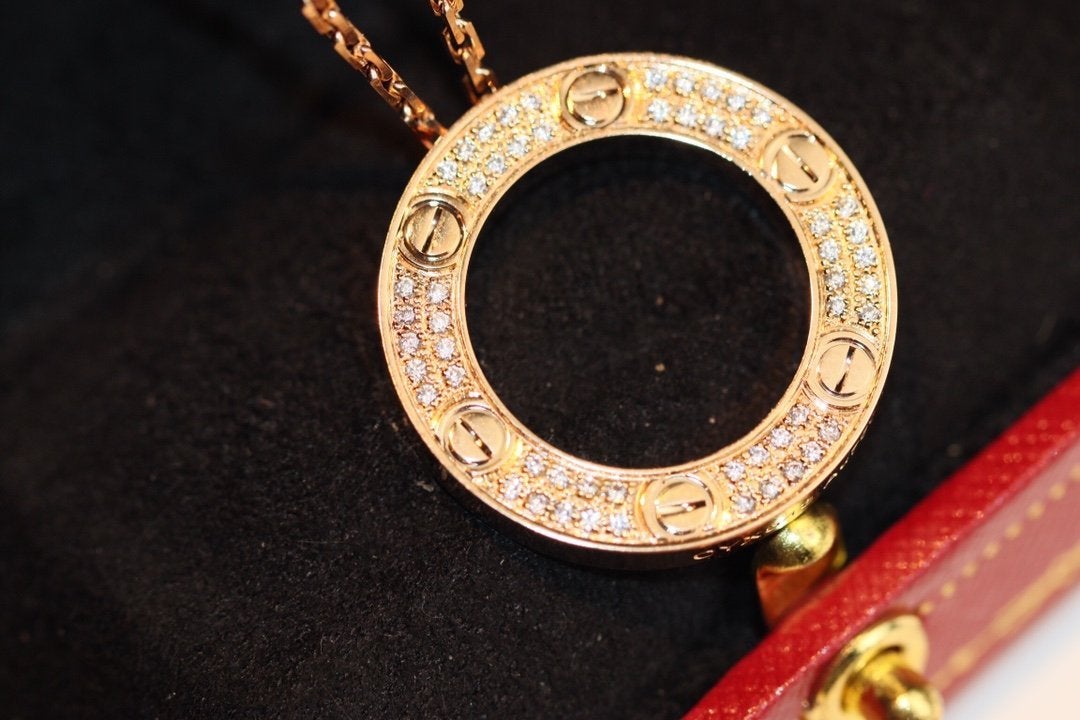 [Rose Jewelrys]LOVE NECKLACE ADJUSTABLE ROSE GOLD