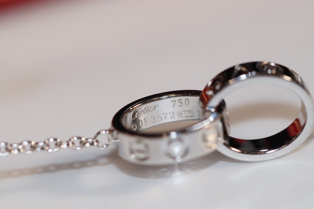 [Rose Jewelrys]LOVE NECKLACE PINK GOLD AND SILVER