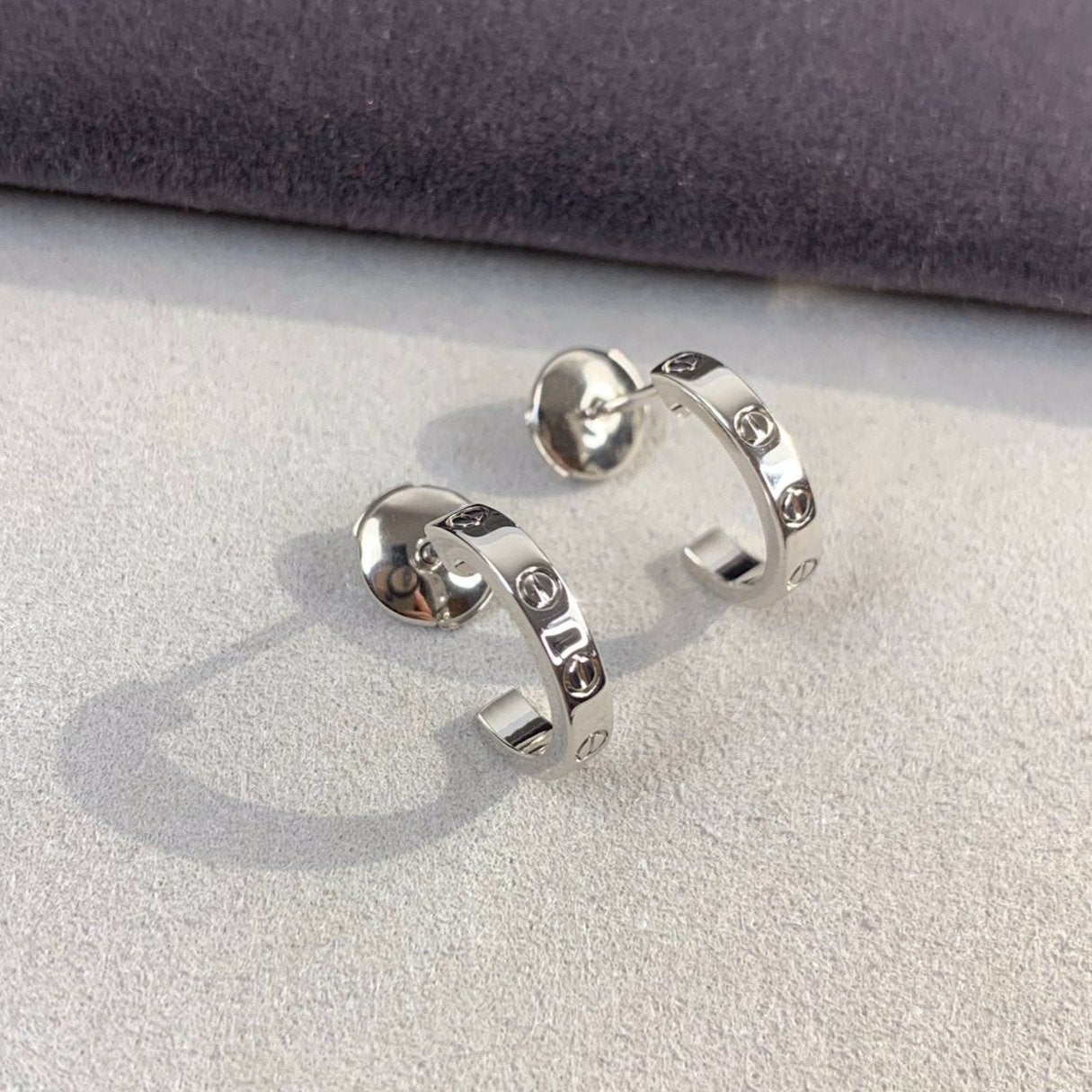 [Rose Jewelrys]LOVE EARRINGS 2.65MM SILVER