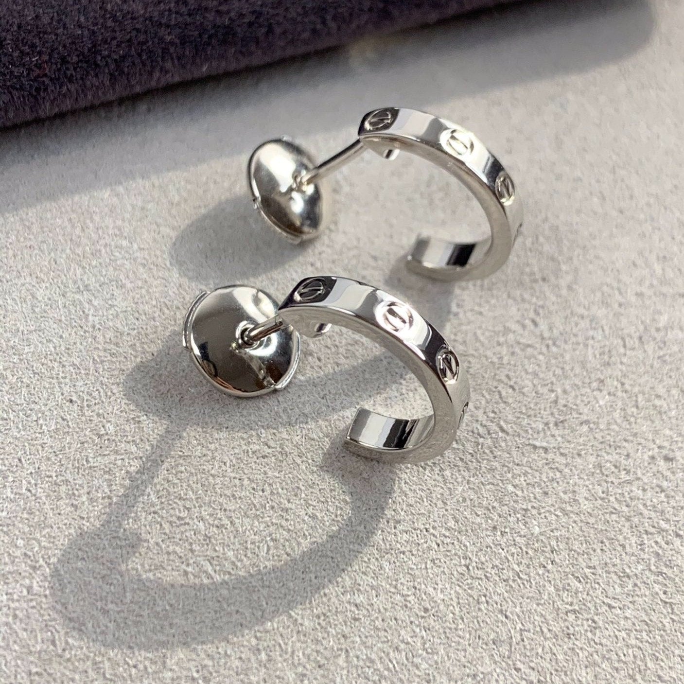 [Rose Jewelrys]LOVE EARRINGS 2.65MM SILVER