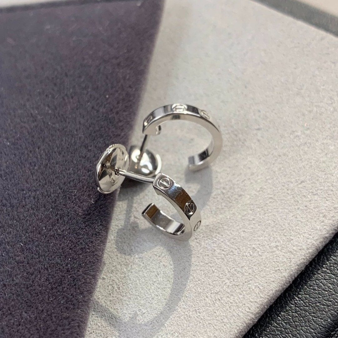 [Rose Jewelrys]LOVE EARRINGS 2.65MM SILVER