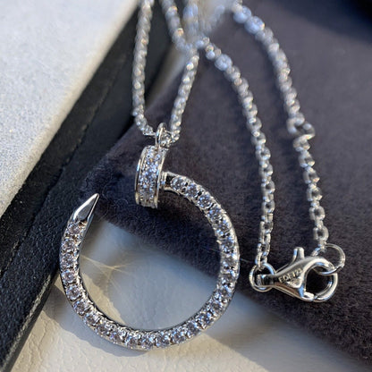[Rose Jewelrys]JUSTE NECKLACE SILVER DIAMONDS