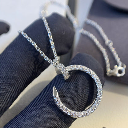 []JUSTE NECKLACE SILVER DIAMONDS
