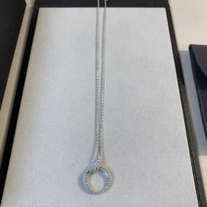 [Rose Jewelrys]JUSTE NECKLACE SILVER DIAMONDS