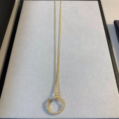 [Rose Jewelrys]JUSTE NECKLACE GOLD DIAMONDS