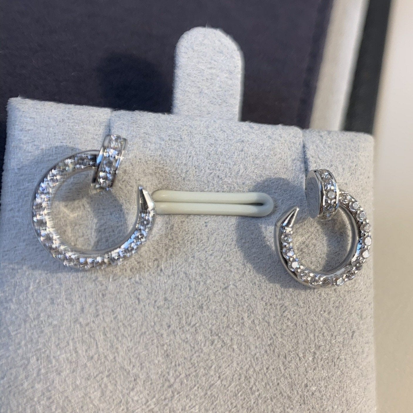 [Rose Jewelrys]JUSTE EARRINGS SILVER DIAMONDS