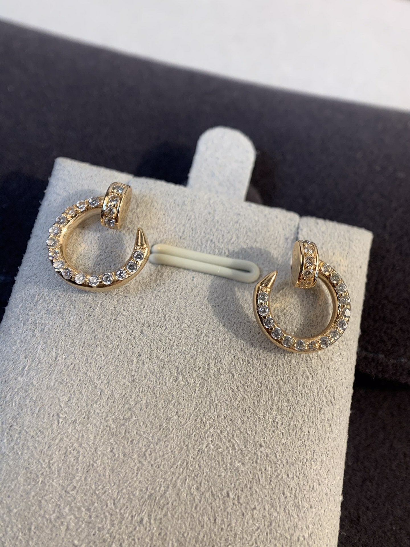 [Rose Jewelrys]JUSTE EARRINGS GOLD DIAMONDS