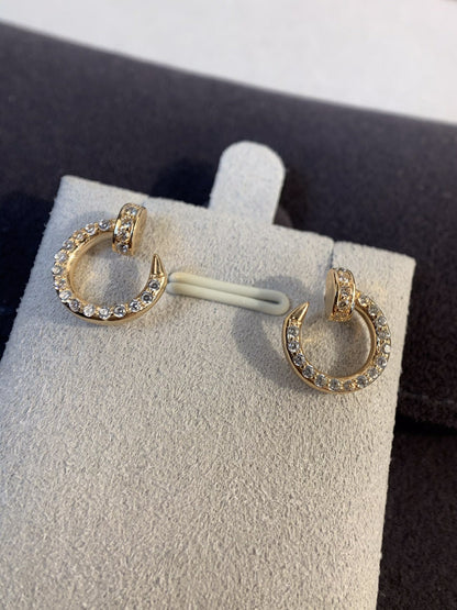 [Rose Jewelrys]JUSTE EARRINGS GOLD DIAMONDS