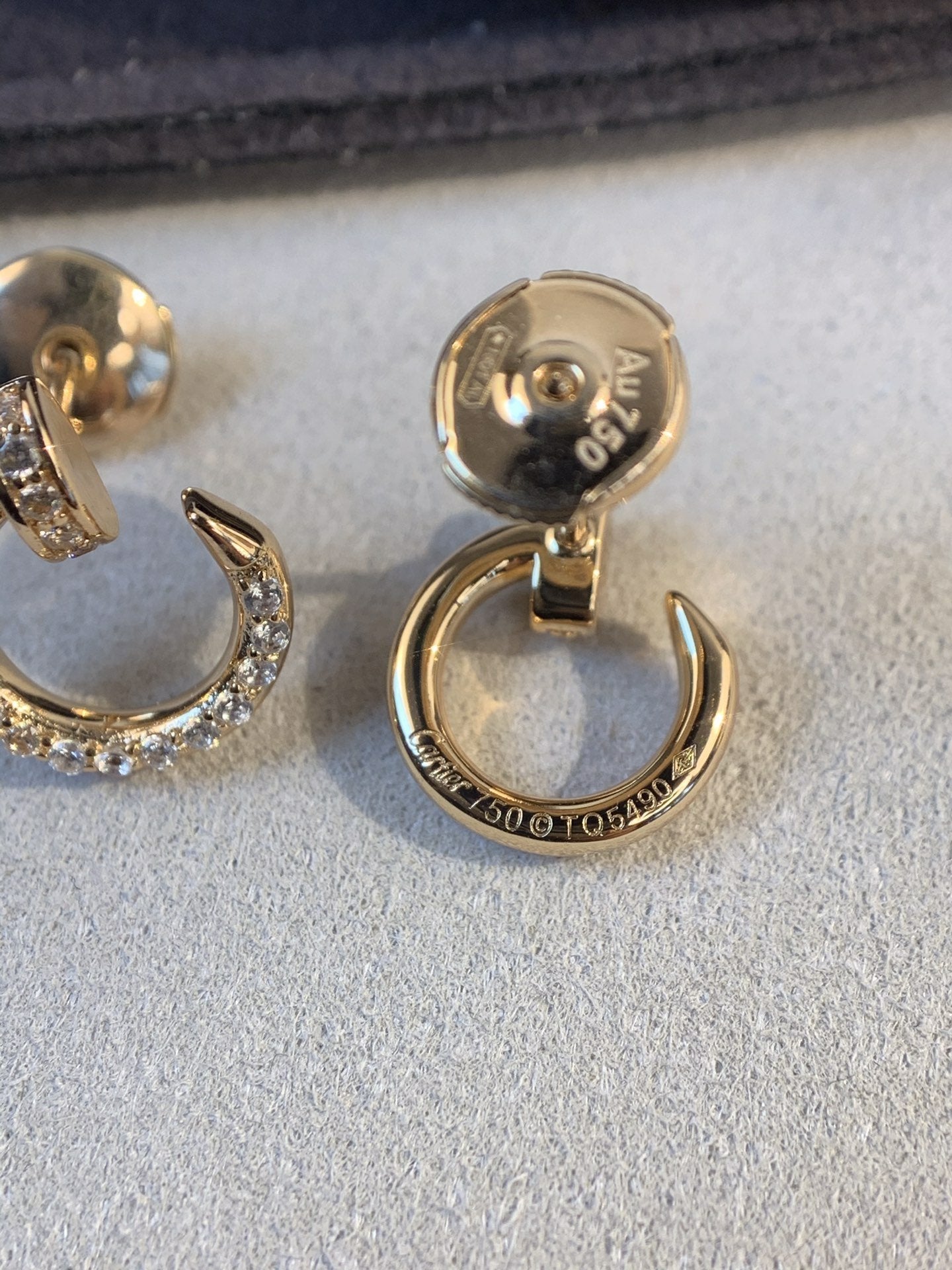[Rose Jewelrys]JUSTE EARRINGS GOLD DIAMONDS