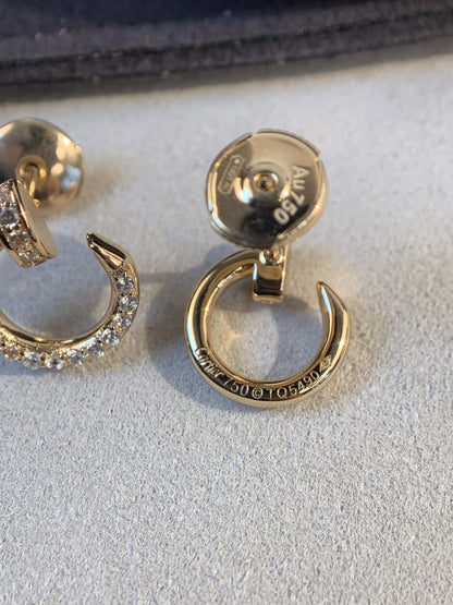 [Rose Jewelrys]JUSTE EARRINGS GOLD DIAMONDS