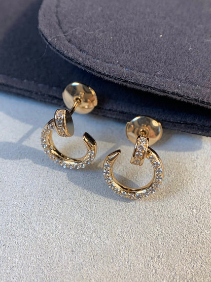 [Rose Jewelrys]JUSTE EARRINGS GOLD DIAMONDS