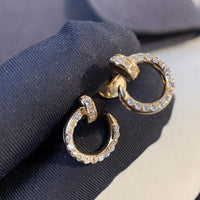 [🌹Rose💎]JUSTE EARRINGS GOLD DIAMONDS