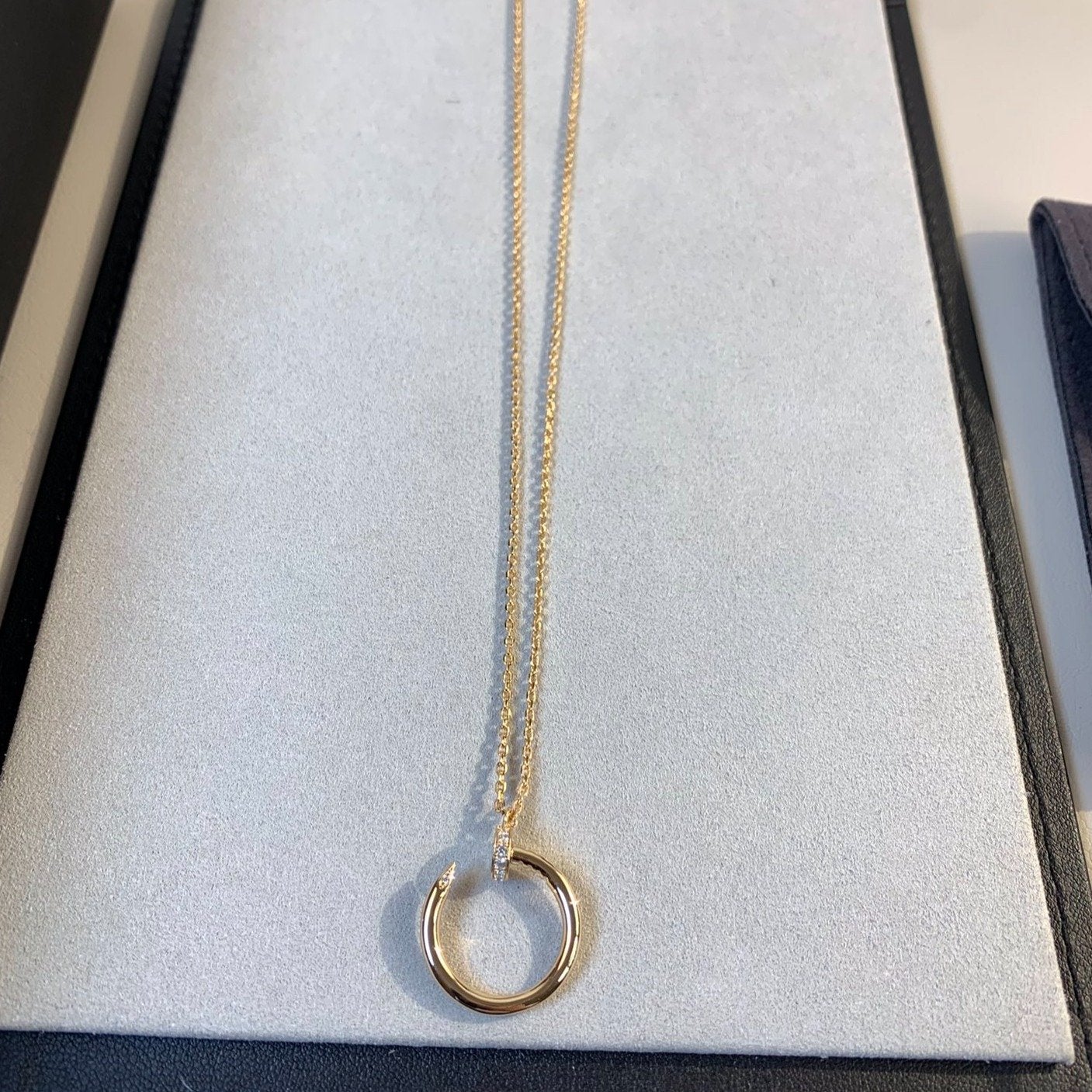[Rose Jewelrys]JUSTE NECKLACE PINK GOLD