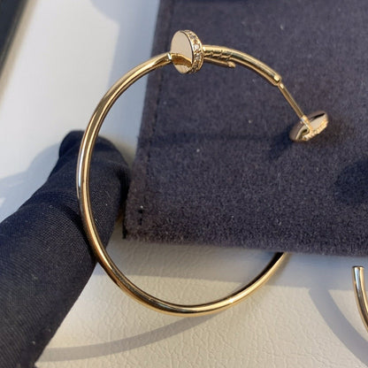 [Rose Jewelrys]JUSTE EARRINGS GOLD DIAMONDS 1.8MM