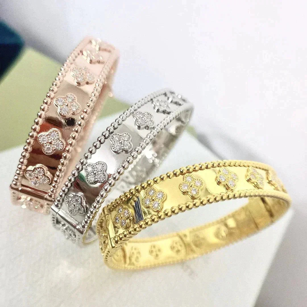 []CLOVER BRACELET 8MM DIAMONDS
