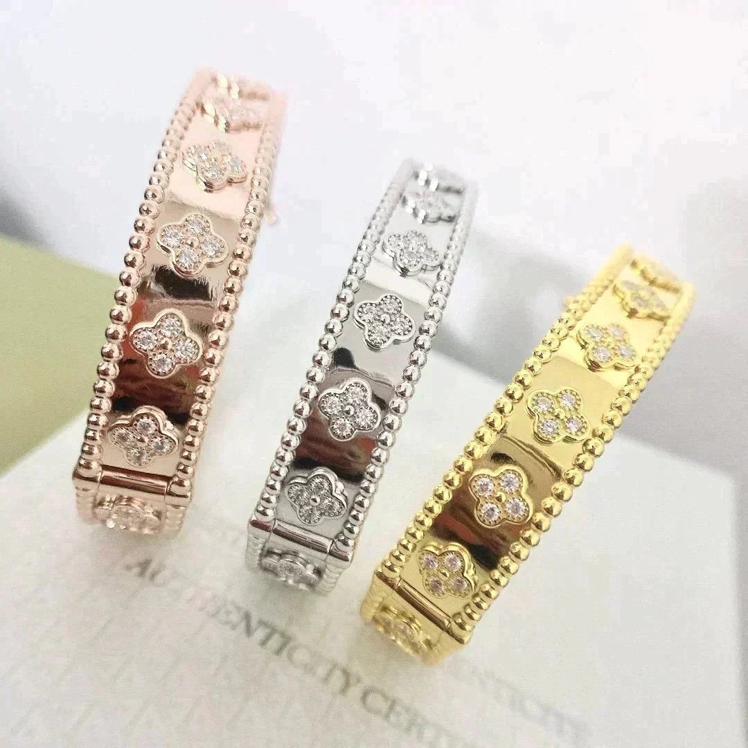 []CLOVER BRACELET 8MM DIAMONDS