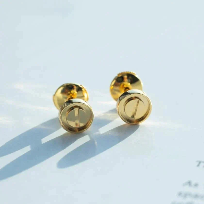 [Rose Jewelrys]LOVE EARRINGS GOLD 10MM