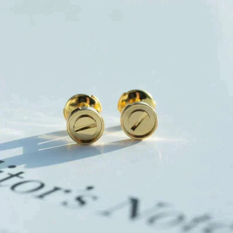 [Rose Jewelrys]LOVE EARRINGS GOLD 10MM