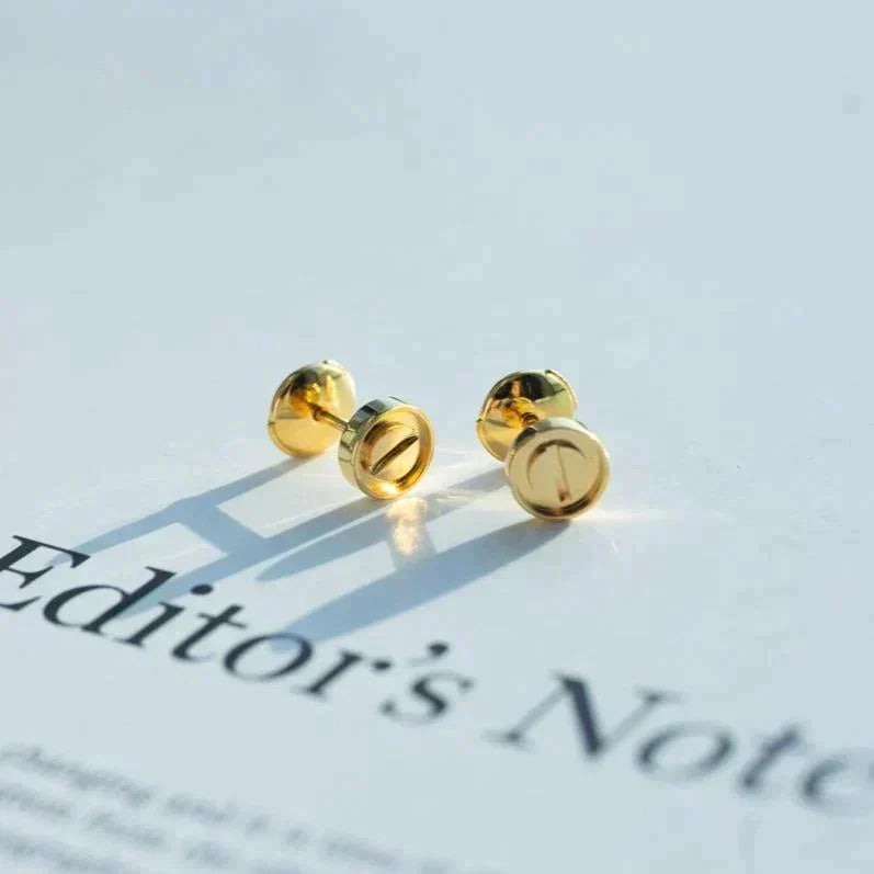 [Rose Jewelrys]LOVE EARRINGS GOLD 10MM