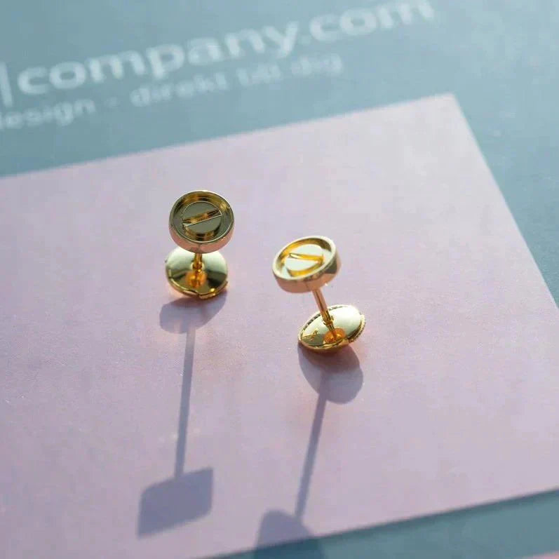 [Rose Jewelrys]LOVE EARRINGS GOLD 10MM