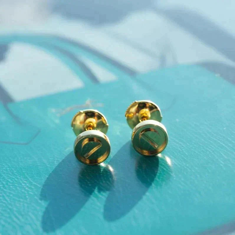 [Rose Jewelrys]LOVE EARRINGS GOLD 10MM