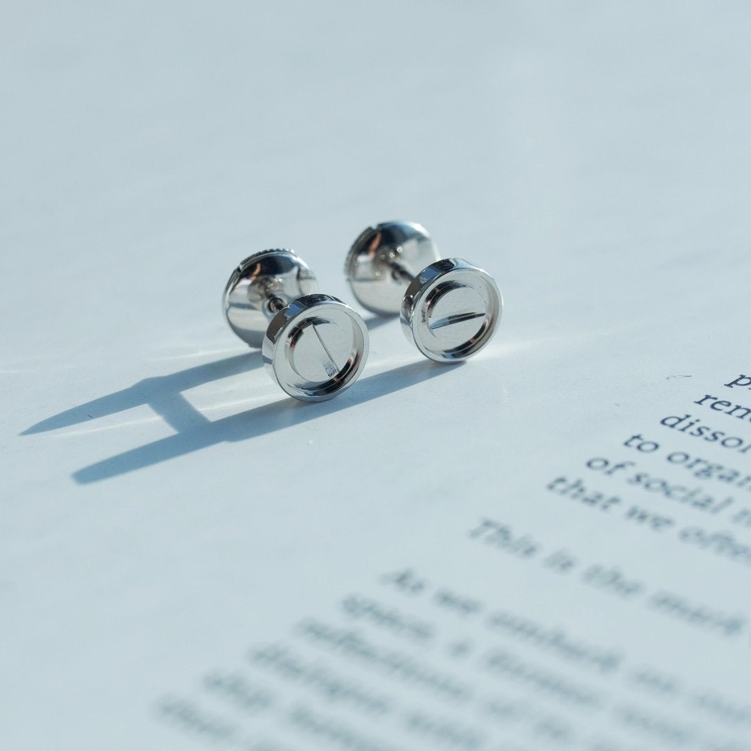 [Rose Jewelrys]LOVE EARRINGS SILVER  10MM