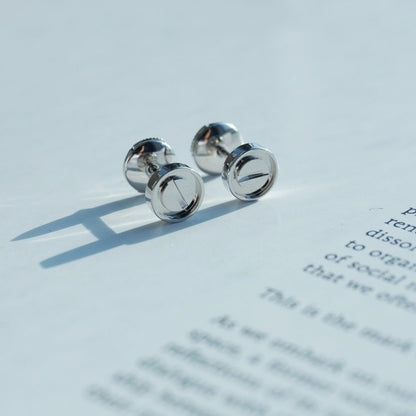 [Rose Jewelrys]LOVE EARRINGS SILVER  10MM