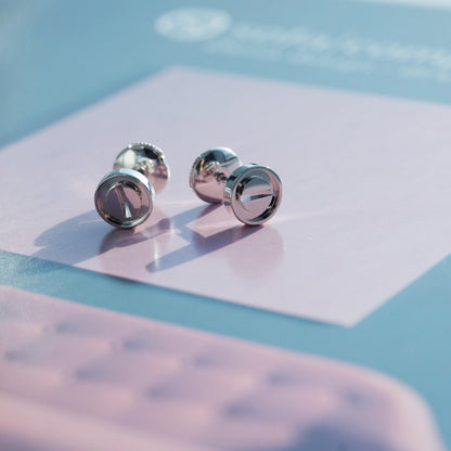[Rose Jewelrys]LOVE EARRINGS SILVER  10MM